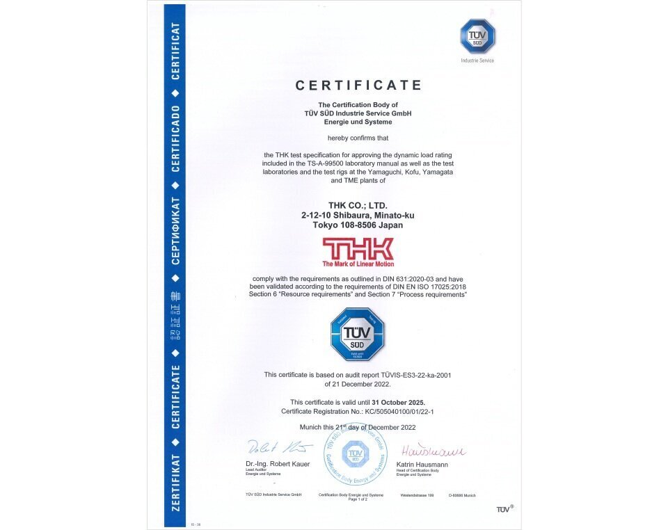 Testing methodology certification from TÜV SÜD