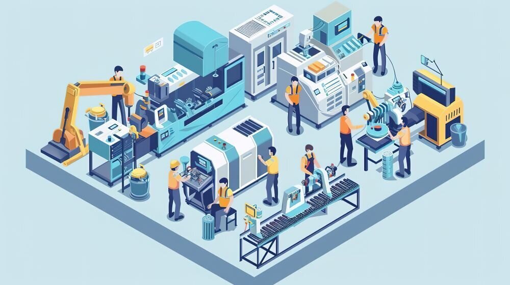 A production floor, where improving productivity is paramount