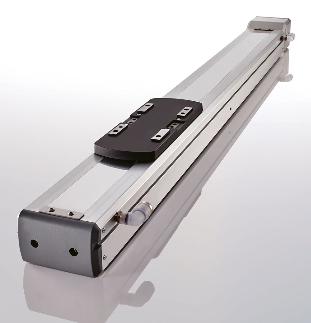 Cleanroom-compatible CKSF linear actuator with suction ports