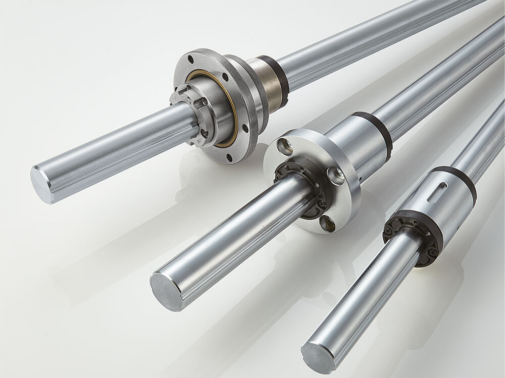 Space-saving ball splines of the LT-X, LF-X, and LTR-V series for high-speed operation