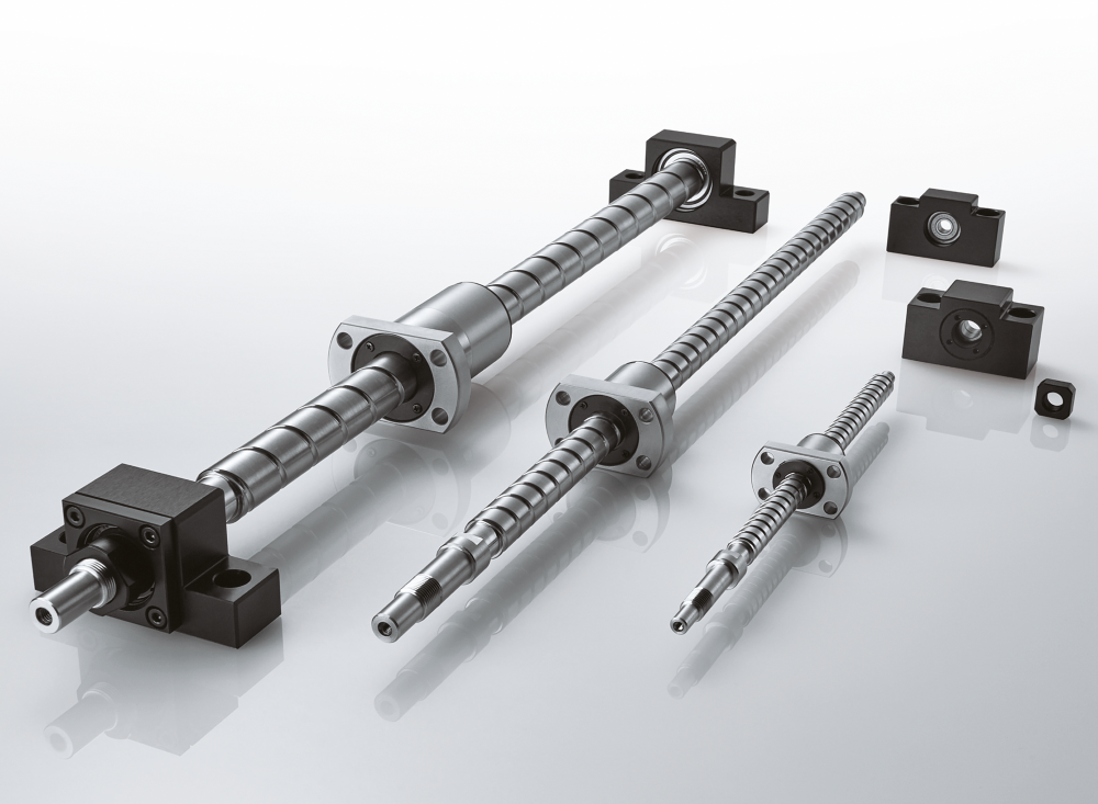 Ready-to-install precision ball screws of the SDA-VZ series with EK-L and EF-L support bearings