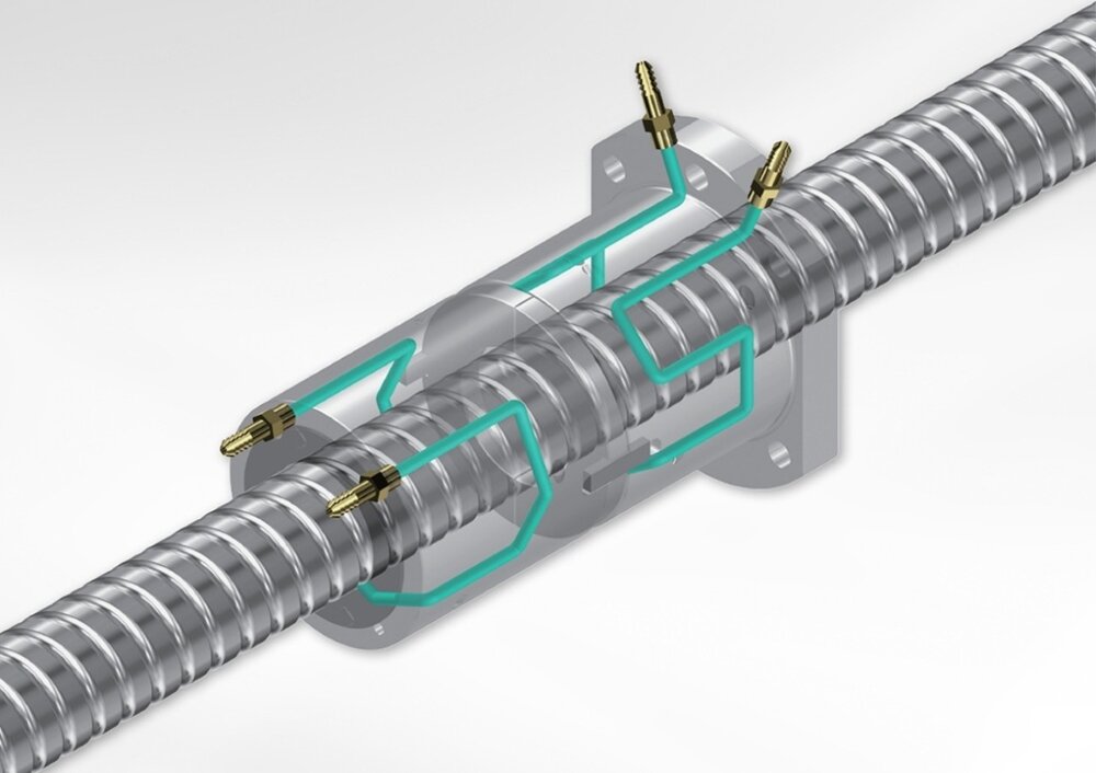 Double nut with dual cooling circuits