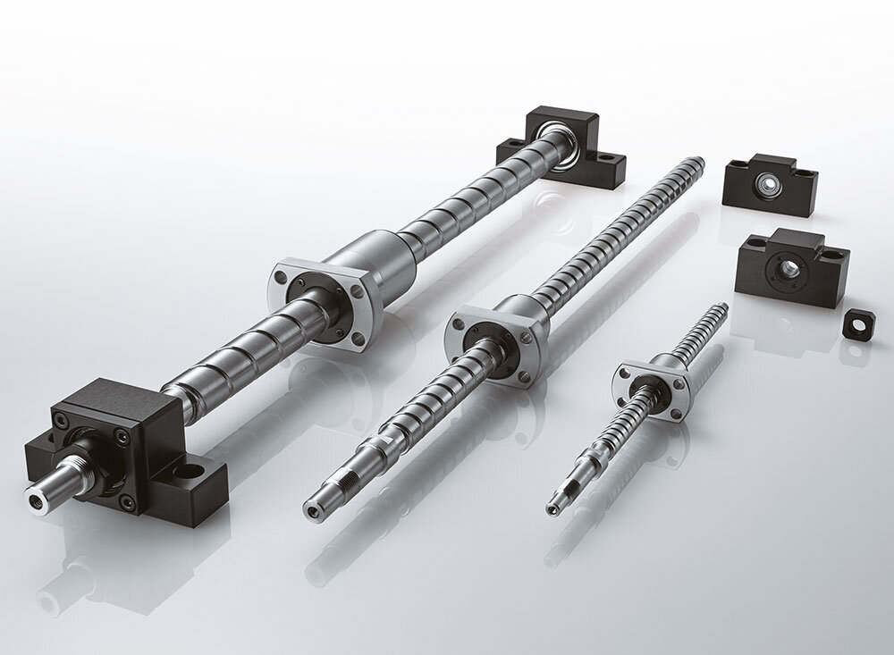Illustration 1 Ready-to-install precision ball screws of the SDA-VZ series with EK-L and EF-L support bearings