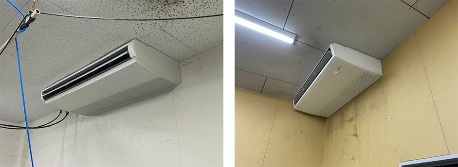 Updated ceiling mounted air conditioners