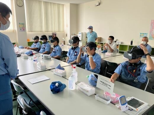 VRを使用した研修