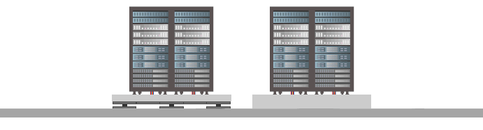 免震と耐震固定の揺れ方動画