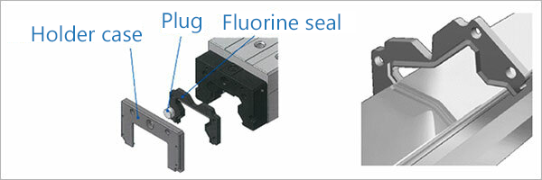 Illustration of the fluorine seal option exclusive to the ultra-rigid Model SRG