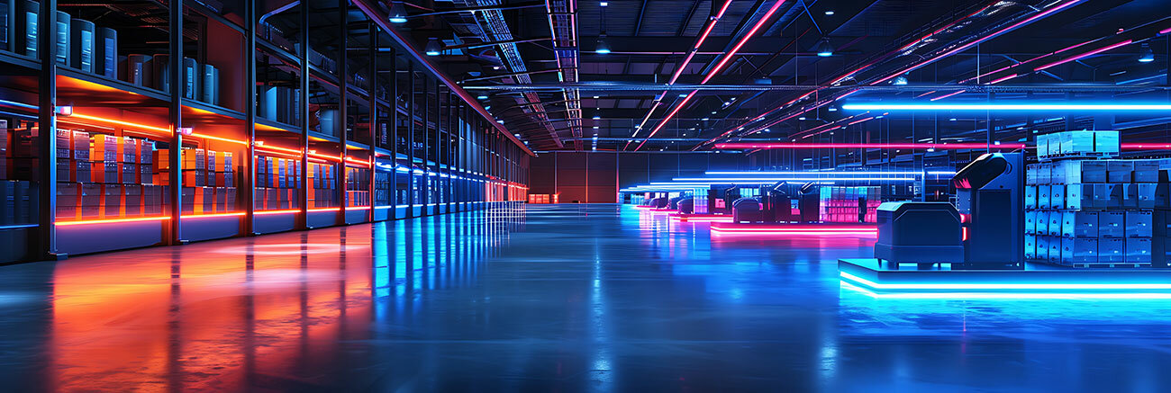 Image of an automated warehouse