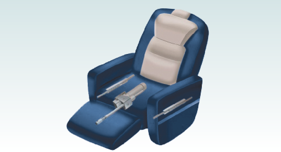 LM Guide units being used for aircraft seat sliders
