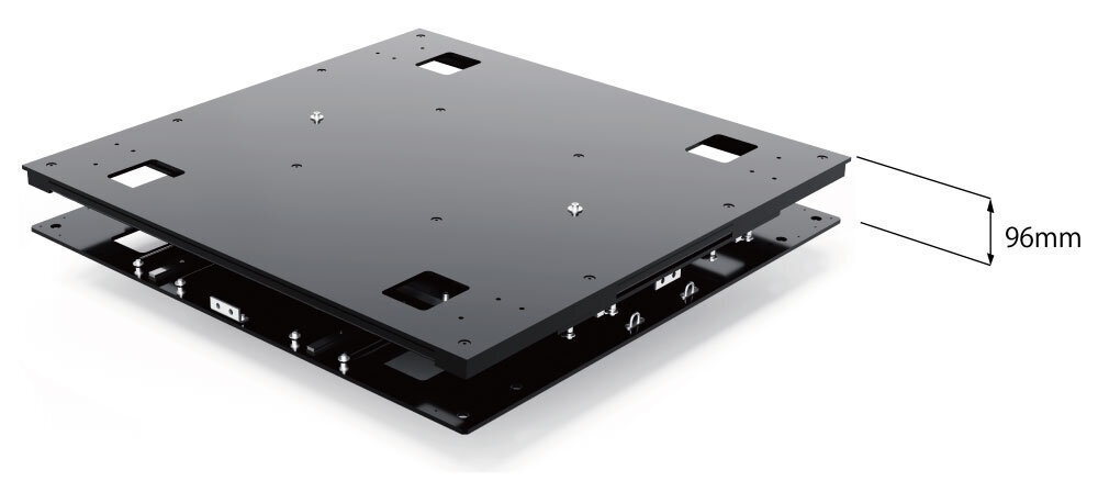 Thin design of the Seismic Isolation Table Model VIT