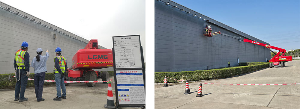 Inspection and management of work in high places at the Wuxi plant