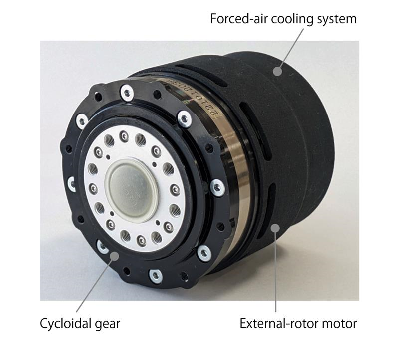 Structure of the actuators used in the humanoid robot FRED