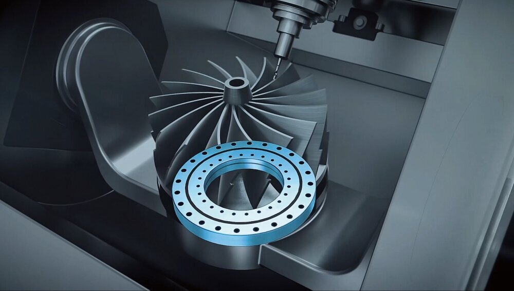Bearing (turning axis bearing) that enables high-speed turning