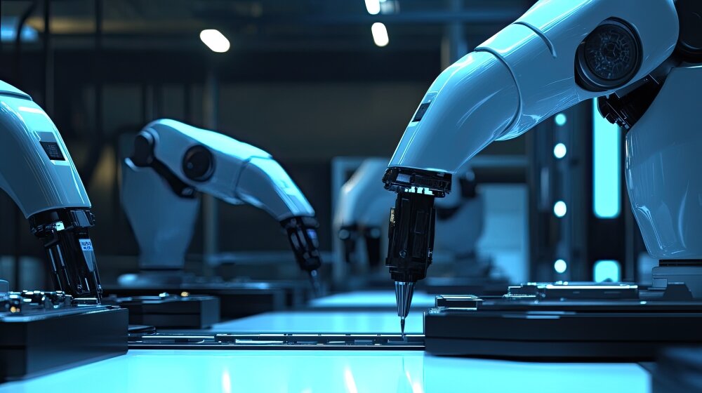 ライン生産の自動化に貢献する多関節ロボット