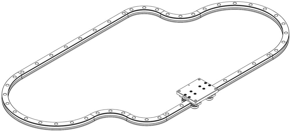 Curvilinear Wheel Guideは自由に経路の構築をすることが可能