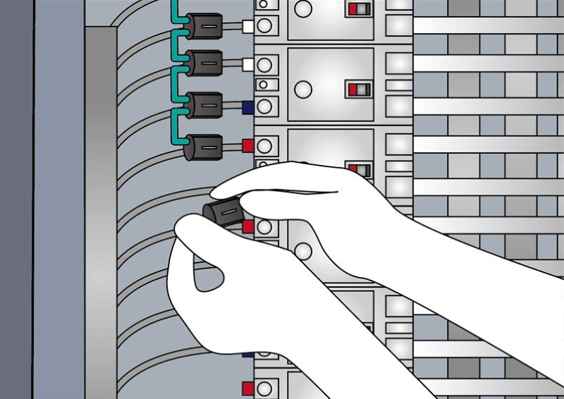 Daisy-chained wiring