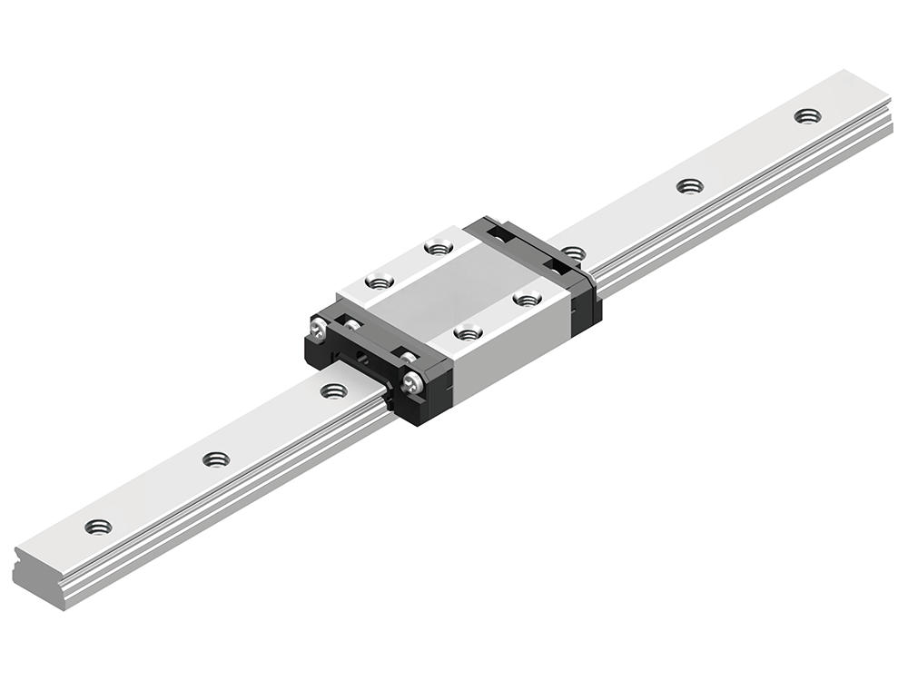 LM Guide with tapped through holes in its LM rail (Model RSX)