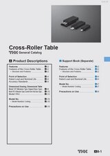 Cross-Roller Table General Catalog