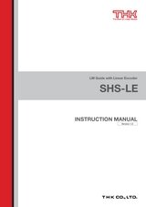 LM Guide with Linear Encoder
         SHS-LE Instruction Manual