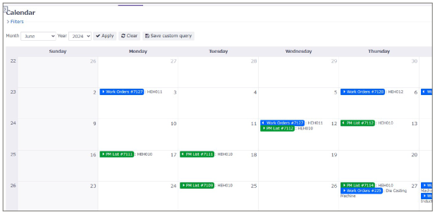 Supports planned maintenance activities