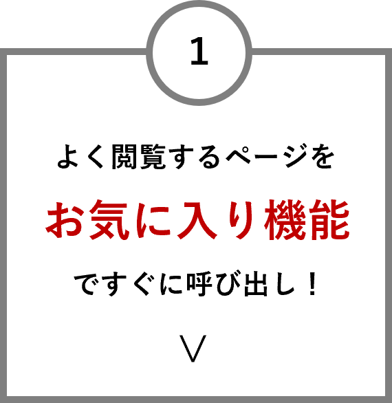 お気に入り機能