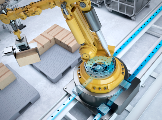 Articulated robot travel axis