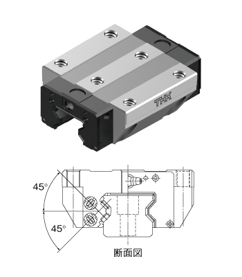 ★未使用★THK　SR35SB1UU(GK)　LMガイド用ブロック　2個セット ラジアル形 SR形｜LMガイド｜製品情報｜THKオフィシャルウェブサイト