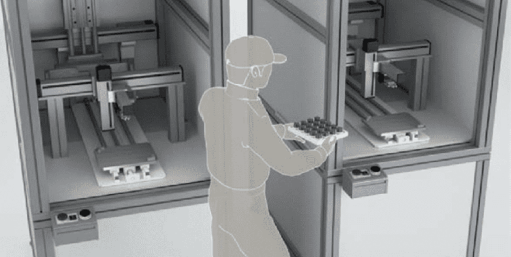オペレータが作業