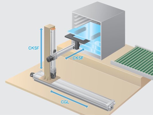 液晶ガラス搬送機