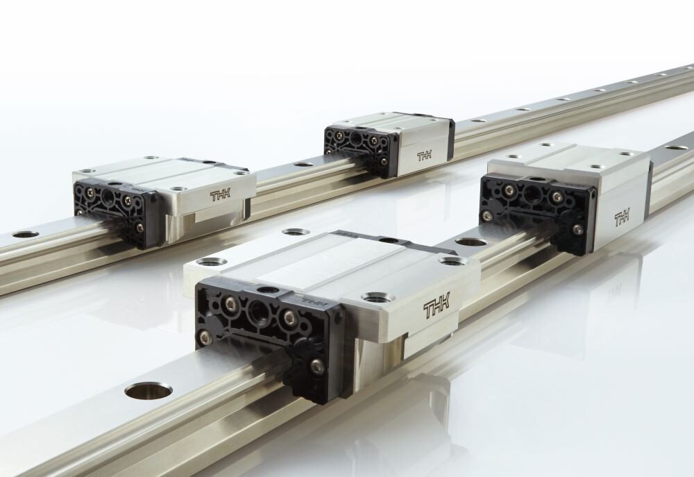 The Low-Magnetic Permeability LM Guide Model HSR-M3 resists the effects of magnetic fields