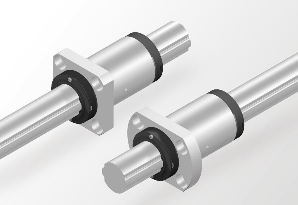 Ball spline models LFK-X (left) and LFH-X (right)