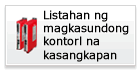 Listahan ng magkasundong kontorl na kasangkapan