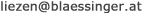 Blässinger GmbH mail