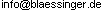 Josef Blässinger GmbH + Co. KG mail