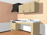 Barrier-free system kitchens