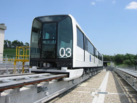 Photos of linear motor car system