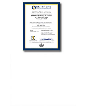 ISO14001 Certificate