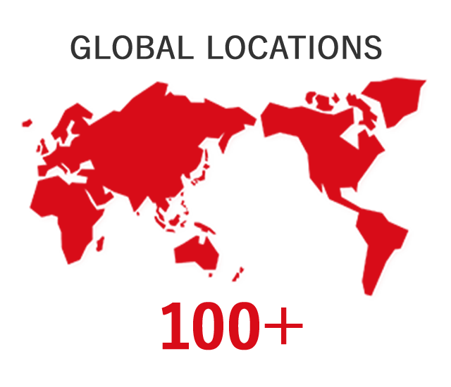 Locations outside Japan 100