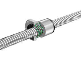 High-Speed Ball Screw with Caged Ball Model SBK