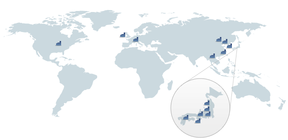 Carte mondiale de fabrication