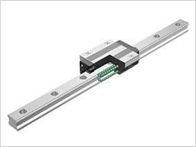 Guia linear com gaiola de esferas